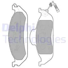 Колодки тормозные MERCEDES W163 ML230-ML430 передние DELPHI LP12