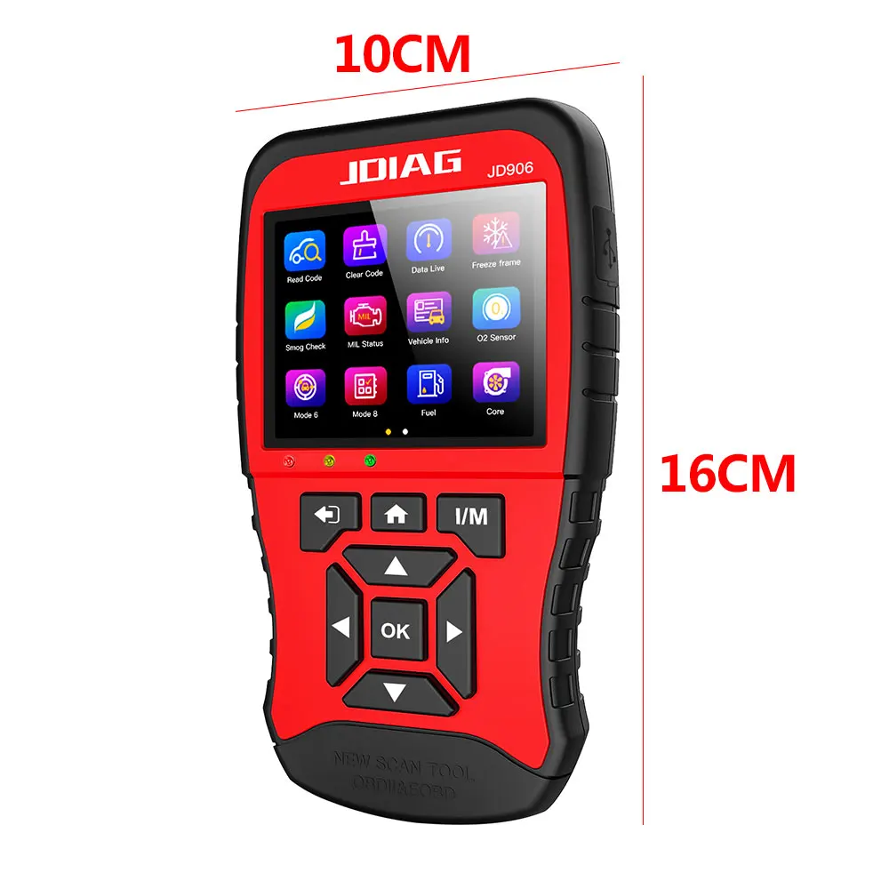 Vehemo OBD2 сканер ядро анализатор Creader двигатель JD906 JDiag OBD ластик код автомобильный инструмент сканирования автомобиля неисправности диагностический
