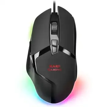 

Mouse mars gaming mmgx-optical-10000dpi-8 buttons-lighting rgb chroma-cord 1.7 meters-usb connector