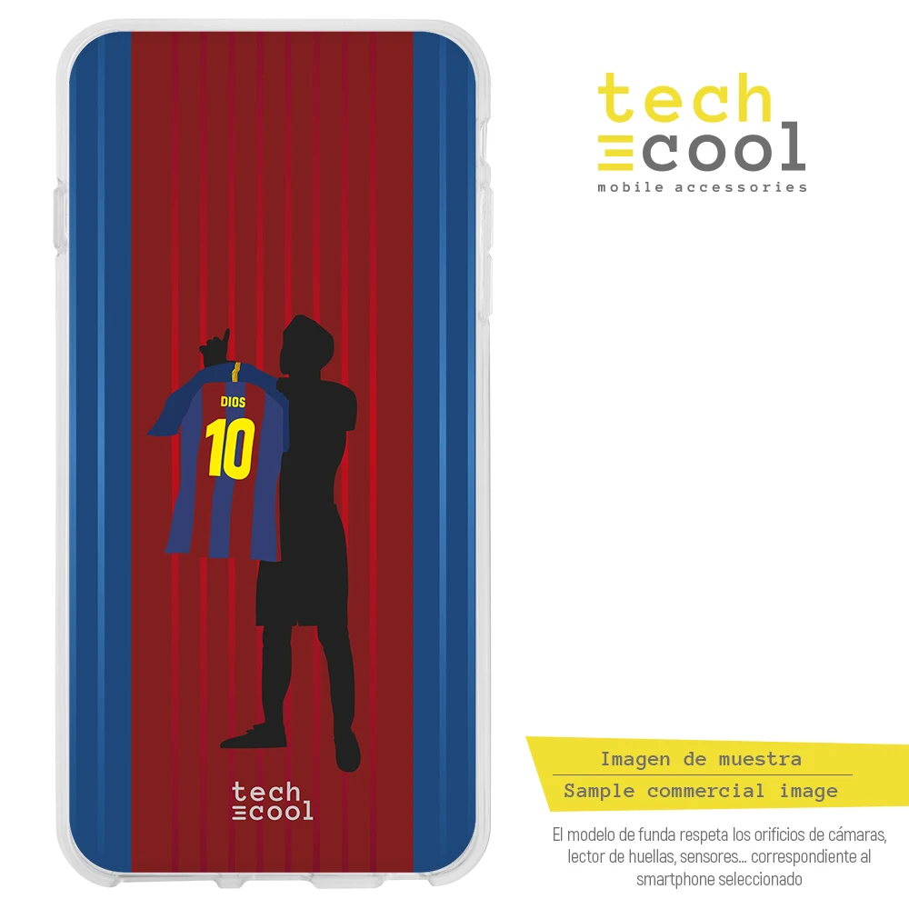 FunnyTech®Чехол-подставка для huawei GX8 Silicone Messi D10S 3 fund Barca