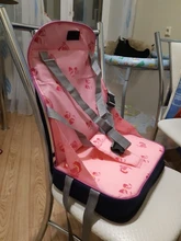 Silla portátil de tela Oxford a prueba de agua para bebé, silla de seguridad de asiento con cinturón de alimentación