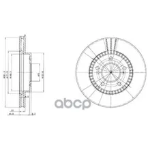 Диск Тормозной Передний Honda Cr-V, Hr-V, Shuttle(Ra) Bg3061 Delphi арт. BG3061