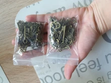 Dulce campana, 40 Uds., llaves pequeñas mezcladas, Vintage, bronce, Metal, aleación de Zinc, colgante encantador fabricación