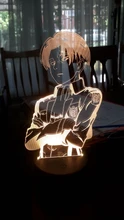 Table-Lamp Light Cool Ackerman-Figure Night-Light Titan Attack Acrylic Home-Room-Decor