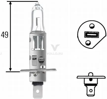 HELLA Лампа H1 70 W 24 V P14,5s