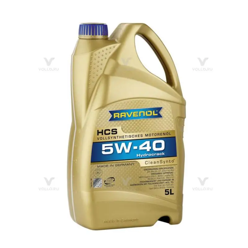 Моторное масло RAVENOL HCS SAE 5W-40 5 л