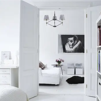 

Pendant interior chandelier serais in modern style, 60 W, E14, for 3 lamps