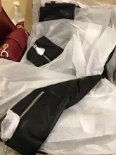 Biker Jacket Coat Motorcycle Sheep-Leather Real-Sheepskin Women Rivet Spring Fashion