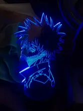 Led-Light 3d-Lamp Bedroom Decor Gift Manga Acrylic Academia Cool Dabi Anime Colorful