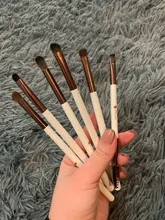 Makeup-Brushes Cosmetic-Tools-Kit Eyeshadow Blending Natural-Hair Ducare Essential 6/7PCS