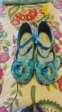 Nueva princesa Elsa de los niños zapatos de cuero para niñas de cuero de la Pu Bowknot sandalias de fiesta zapatos de niños vestido de tamaño de zapato 24-37