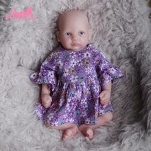 

Reborn dolls reborn baby doll 0.5kg 26cm 100%Silicone soft Reborn Dolls Very Realistic Newborn Baby Doll Soft Body Kids Gift #14