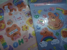 Mohamm-pegatinas de oso brillantes serie Milkjoy, decoración de papel de álbum de recortes, papelería creativa, estilo coreano, 1 ud.