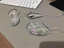 Chandelier-Lamp Hanging-Ornament Crystal-Prism-Pendant Glass Teardrop Faceted Diy Suncatcher