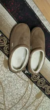 House Slippers Clog Memory-Foam Warm NDB Suede-Shoe Outdoor Plus-Size Lined 40-50