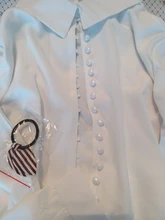 White Shirt Blouse Buttons Office-Tops Long-Sleeve Spring Women Chiffon Sexy Casual Fashion