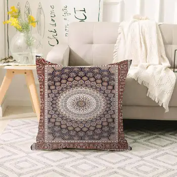 

Else Brown Geometric Anatolia Ethnic Antique Turkish 3d Print Sofa large pillow case Floor cushion covers Hidden Zipper 70x70cm