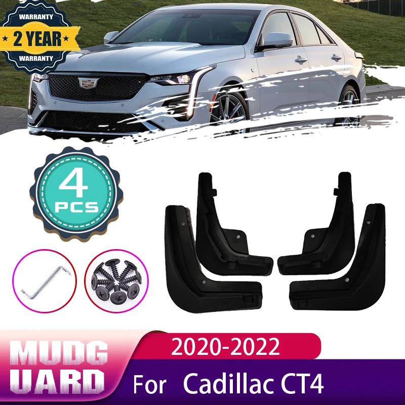 ForCadillacCT4202020212022FrontRearWheelsSplashMudGuards
