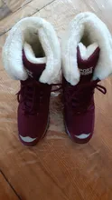 TUINANLE-Botas de nieve impermeables de media caña para mujer, botas cómodas con cordones, para invierno