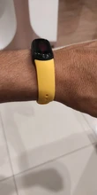 Xiaomi-Pulsera Mi Band 5 de silicona, correa amarilla 100% original, muñeca, repuesto