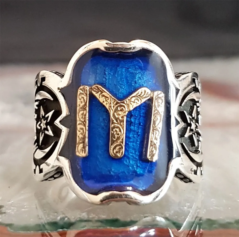 925 пробы Серебряное мужское кольцо Kayi