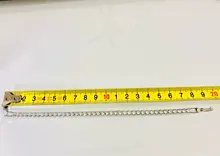 Pulsera de boda para hombre y mujer, de lujo, de 4mm, Circonia cúbica, Pulseras de tenis, cadena con diamantes de cristal, Color dorado y plateado