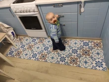 Wallpapers for Murals Floor-Stickers Tile Contact Self-Adhesive Vinyl Home-Decor Kitchen Waterproof