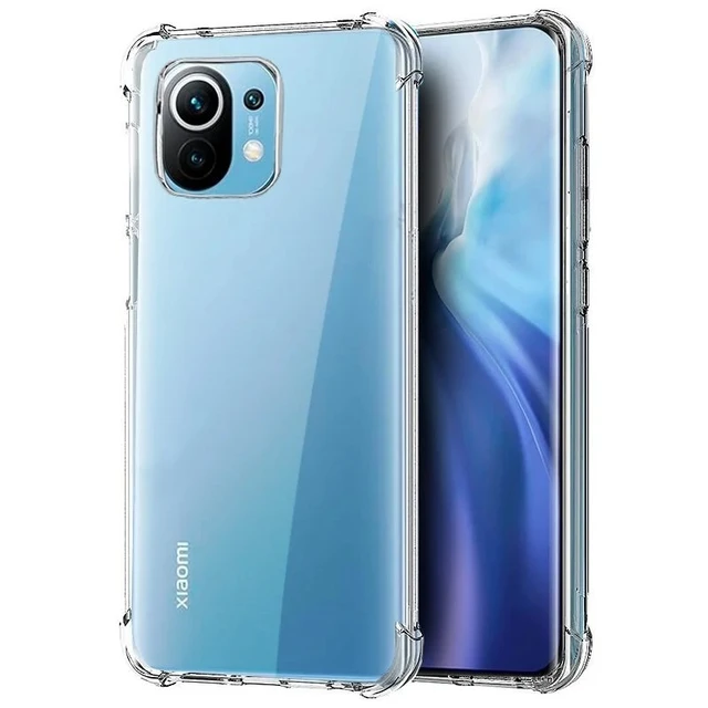 Funda para XIAOMI Mi 11 LITE Antigolpes Carcasa Gel Transparente Anti-Shock  Esquinas Reforzadas Antichoque Silicona