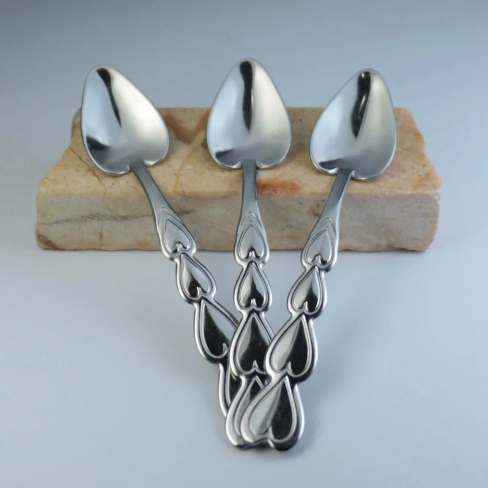 Teaspoon Heart Model 1.5 ML Thickness in 12 Pack SPECIAL PRICE BEST GUARANTEE FREE SHIPPING FAST DELIVERY | Дом и сад