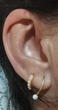 Pendientes minimalistas de plata de ley 925 para mujer, joyería INS con hebilla para oreja, circulares y pequeños, redondos, de oro y plata