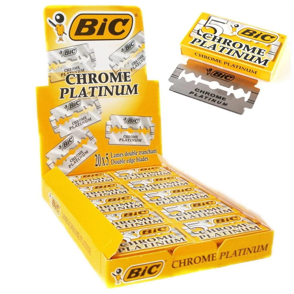 Bic chrome platinum double edge razor blades Clearance