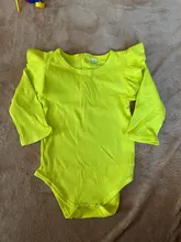 Monos de manga larga con volantes para niños recién nacidos, mono cálido de color liso para otoño, 0 a 24 meses, 2020