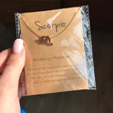 12 collares con signo del zodiaco para mujer, colgante de constelaciones, cadenas de oro, Gargantilla, joyería de moda