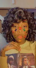 Doris belleza peluca sintética Afro corto mujeres Pelo Rizado pelucas para mujeres negras rizado para fiesta Cosplay para baile pelucas con flequillo