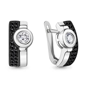 

Earring AQUAMARINE with nanocrystals, cubic zirconia, silver 925