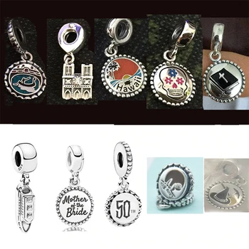 

100% High Quality Original 1:1 Luxury Cruise Ship Holy Book Beach Witch Hat Pendant Female Fashion Diy Bracelet Accessories