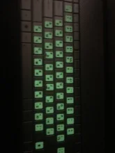 SR luminoso-pegatinas para teclado en ruso, diseño de película protectora con botón y letras del alfabeto para ordenador