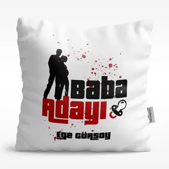 

Personalized Dad Candidate Design White Satin Pillow-1