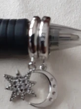 Pendientes de aro de Luna y estrella para mujer y hombre, de Plata de Ley 925, joyería para la oreja, regalos de fiesta al por mayor