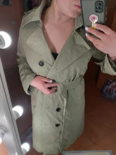 Gabardina ceñida con doble botonadura para mujer, abrigo largo, prendas de vestir, rompevientos, primavera 2021