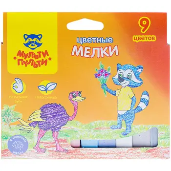 

Chalk color multi-pulti "raccoon in Australia", 9 color