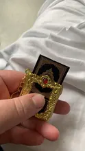 Llaveros con colgante islámico musulmán para mujer, Mini llaveros para libro del Corán, Ark, corán, papel Real, puede leer joyería religiosa pequeña, 1 ud.