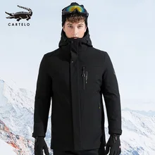 Мужская белая куртка-пуховик на утином пуху, зимняя съемная подкладка, пуховое пальто с капюшоном, отборная пуховая одежда с шапкой для мужчин, новинка 9811