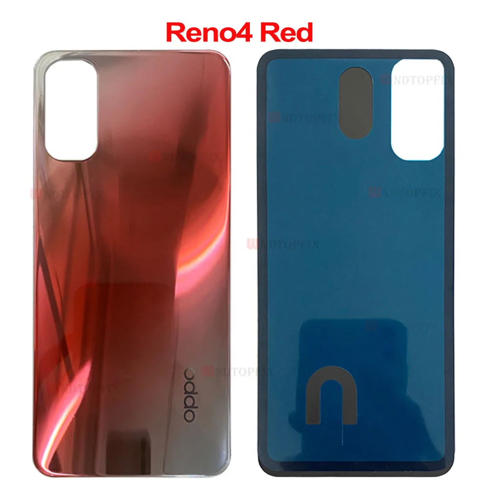 New For Oppo Reno4 Pro Back Battery Cover Door Housing Case Rear Glass Repair Parts For Oppo Reno 4 Battery Cover