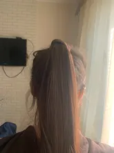 HAIRRO-coleta larga y Lisa para cola de caballo, horquillas, extensión de cabello sintético