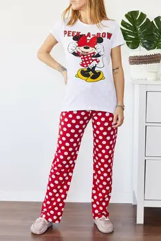 

BEYON WOMEN'S PAJAMAS PRINTED COMFORTABLE TOP WIDE USE CHIC PATTERNED COLORED COTTON POLYESTER SUITABLE FOR DAILY USE