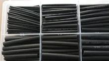 Tube Cables Sheathed Shrink-Tubing Electronic-Diy-Kit Polyolefin Black Insulated 2:1
