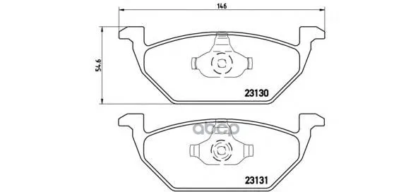 Колодки Тормозные Audi A3 97/Vw G4/Skoda Octavia 9709 1.4/1.6/1.8 Передние Brembo P85041 Brembo арт. P85041