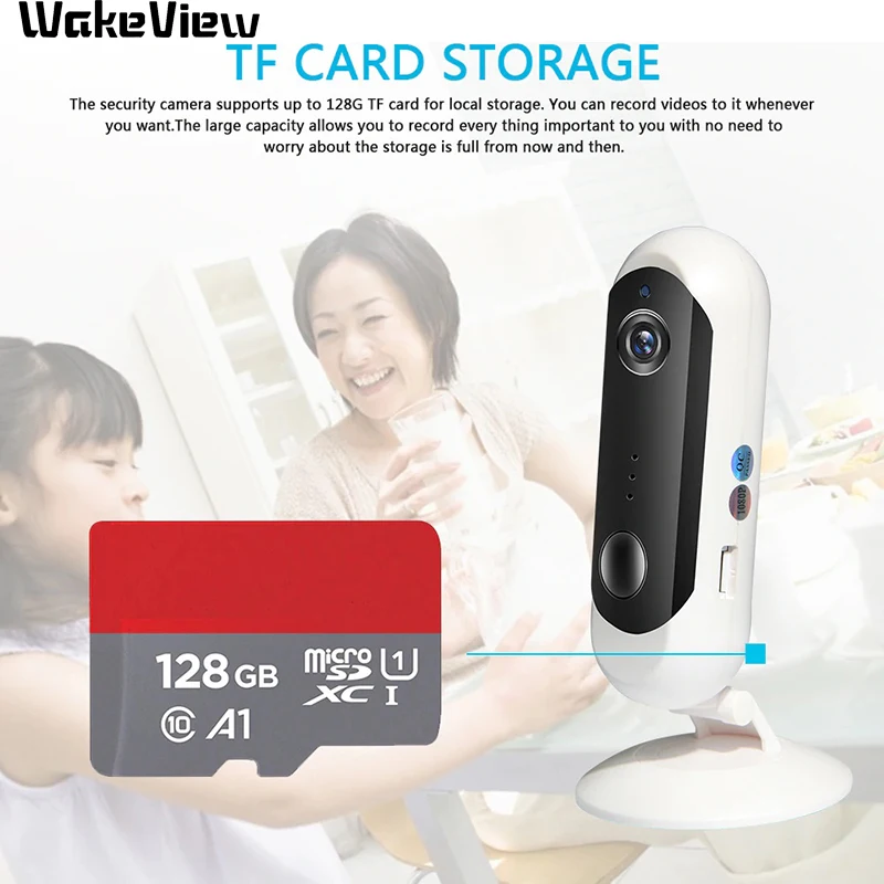 WakeView IP камера 1080P HD батарея WiFi Беспроводная наблюдения 2.0MP Домашняя безопасность