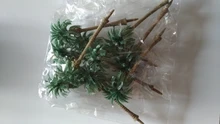 Palmera de coco de plástico, Macetas en miniatura de bonsái, Micro paisaje artesanal, decoración artesanal, MODELO DE PAISAJE DE Diorama, 10 Uds.